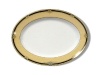 Noritake - Braidwood Oval Platter 34cm Platter - White and Gold With Black Detail - 38 x 30 x 4cm Photo