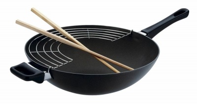 Photo of Scanpan - Classic Wok With Rack and Sticks - 28cm