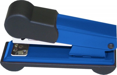 Photo of Bantex Metal Small Half Strip Home Stapler - Cobalt Blue