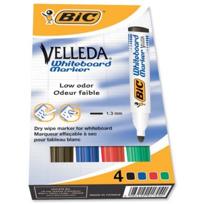 Photo of Bic Velleda 1701 Whiteboard Bullet Point Markers