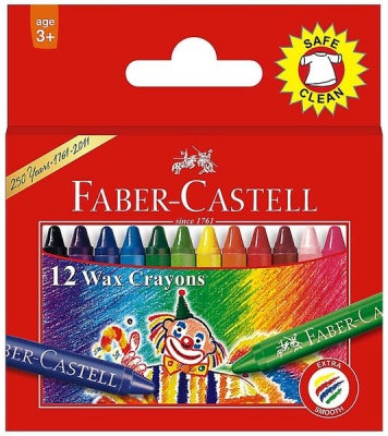 Photo of Faber-Castell 12 Slim Wax Crayons