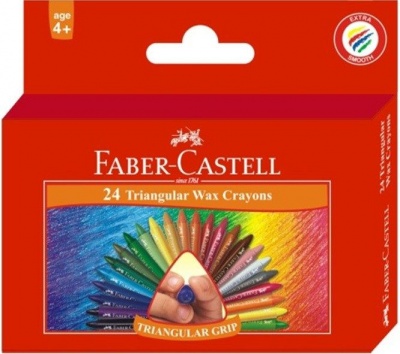 Photo of Faber Castell Faber-Castell 24 Triangular Wax Crayons