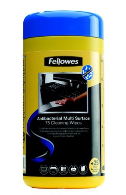 Photo of Fellowes Surface CleaningAntibacterial Wipes
