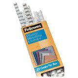 Photo of Fellowes White 45mm A4 410 Sheet Plastic Binding Combs Pack of 50