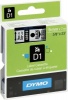 Dymo D1 Standard 9mm x 7m Black on Clear Label Cassette Photo
