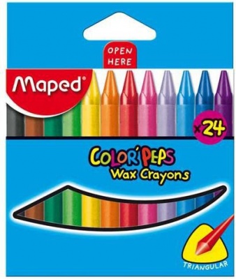 Photo of Maped Color'Peps Triangular Wax Crayons 24's