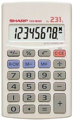 Photo of Sharp EL-231LB Pocket Calculator