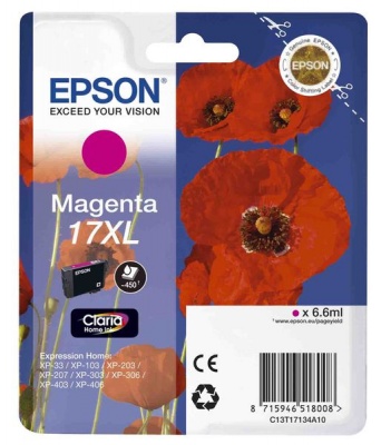 Photo of Epson 17XL Series Poppy Claria Home Ink Cartridge - Magenta
