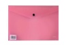 Croxley A4 Document Envelope with Button - Pink Photo