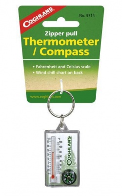 Photo of Coghlans - Zipper Pull Thermometer & Compass