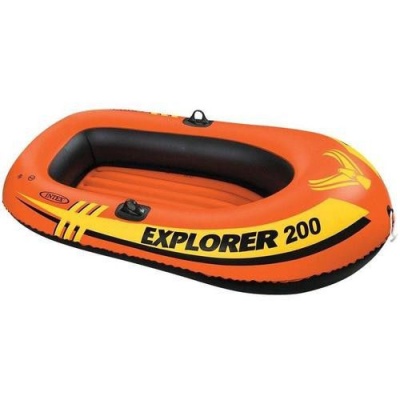 Intex 2 Person Explorer 200 Boat Set Orange