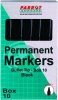Parrot Permanent Marker Bullet Tip - Black Photo