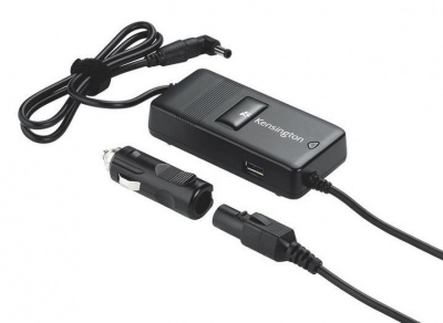 Photo of Kensington Auto & Air Laptop Power Adapter With USB Powered Port - Black