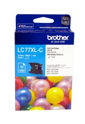 Photo of Brother LC77XL-C Cyan Ink Cartridge