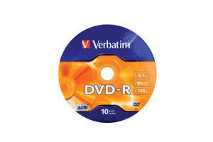 Photo of Verbatim DVD-R Matt Silver 16X4.7GB - Wagon Wheel