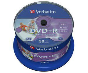 Photo of Verbatim DVD R Printable 16X 4.7GB - Spindle