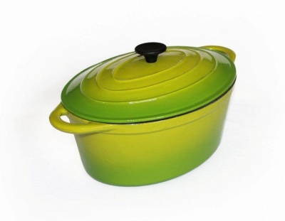 LKs LKs Oval Casserole Green 6L