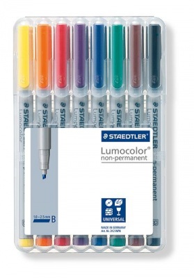 Photo of Staedtler Lumocolor 8 Non-Permanent Broad Markers