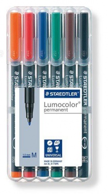 Photo of Staedtler Lumocolor 6 Permanent Medium Markers