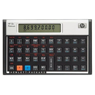 Photo of HP 12C Platinum Financial Calculator