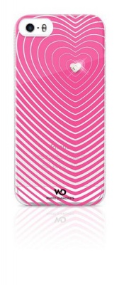 Photo of Apple White Diamond Heartbeat Cover iPhone 5 & 5S-Pink