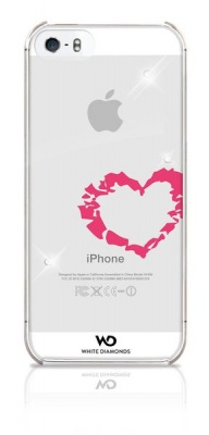 Photo of Apple White Diamond Lipstick Cover iPhone 5 & 5S-Heart