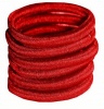 Chic Non-Join Hair Elastic Bands 6 Pack - Red Photo