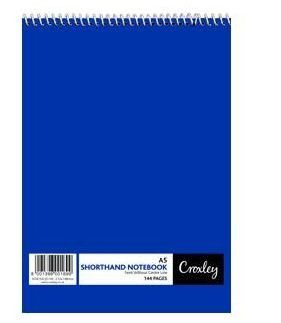 Photo of Croxley JD145 144 Page A5 Feint Shorthand Note Book