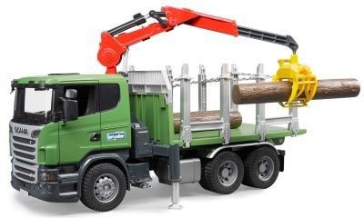 Bruder SCANIA R Series Timber Truck with Loading Crane