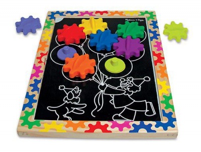 Photo of Melissa Doug Melissa & Doug Switch & Spin Magnetic Gear Board