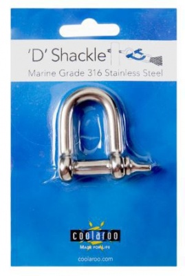 Photo of Coolaroo - 'D' Shackle Marine Grade 316 - Stainless Steel