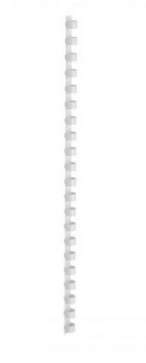 Photo of GBC 10mm 21 Loop PVC Binding Combs - White