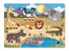 Melissa & Doug Safari Peg Puzzle - 7 Piece Photo