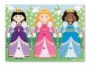Melissa & Doug Dress-Up Princesses Peg Puzzle - 9 Pieces Photo