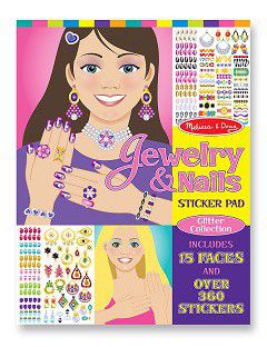Photo of Melissa Doug Melissa & Doug Jewelery and Nails Glitter Sticker Pad
