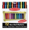 Melissa & Doug Non-Roll Fineline Markers - 12 Piece Photo