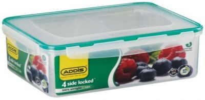 Photo of Addis - Rectangle 4 Sided Clip Lock Saver With Divisions - 2.8 Litre