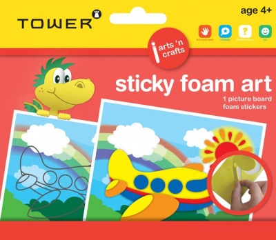 Photo of Tower Kids Sticky Foam Art - Aeroplane