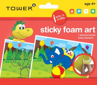 Photo of Tower Kids Sticky Foam Art - Elephant