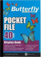 Butterfly Pocket File A4 40 Page