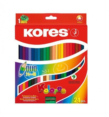 Photo of Kores Duo 24 Coloured Pencils