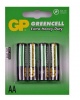 GP Batteries 1.5V AA Carbon Zinc Green Cell Batteries Card of 4 Photo