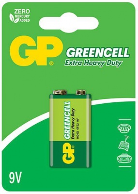 Photo of GP Batteries 9V Carbon Zinc Green Cell Battery