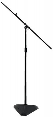 Photo of On Stage SMS7630B Hex-Base Studio Microphone Stand with Telescopic Boom - Black