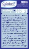 Celebr8 Mask - Vintage Script Photo
