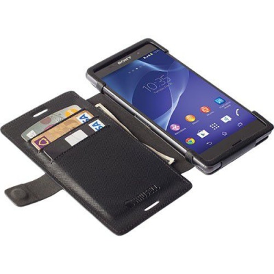 Photo of Sony Krusell Malmo FlipWallet for Xperia Aqua M4/Aqua M4 - Black Cellphone