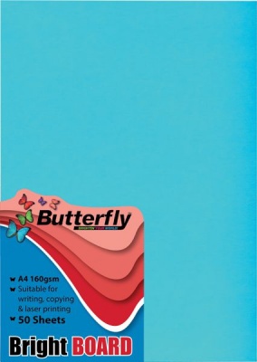 Photo of Butterfly A4 Bright Board 50s - Blue