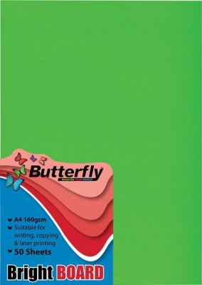 Photo of Butterfly A4 Bright Board 50s - Green