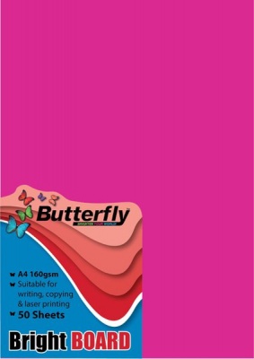 Photo of Butterfly A4 Bright Board 50s - Pink