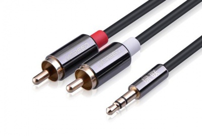 Photo of UGreen 10584 3.5mm Male to 2RCA Male 2m Audio Cable-BK